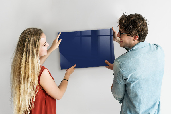Memobord van glas met print inclusief neodymium magneten Magnetisch bord voor notities en foto's
