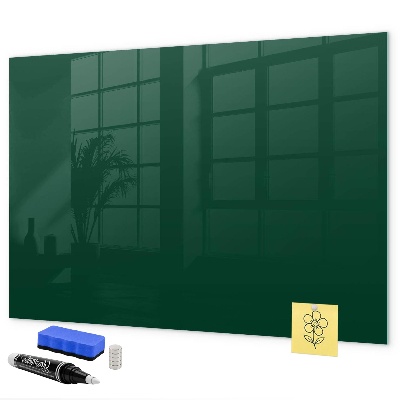 Decoratief glazen wandbord beschrijfbaar en magnetisch Magnetisch bord voor notities en foto's