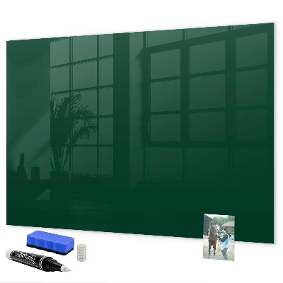 Decoratief glazen wandbord beschrijfbaar en magnetisch Magnetisch bord voor notities en foto's