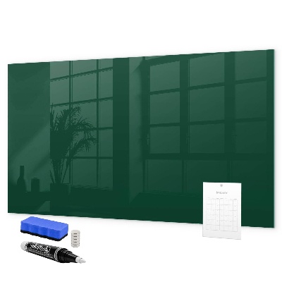 Decoratief glazen wandbord beschrijfbaar en magnetisch Magnetisch bord voor notities en foto's