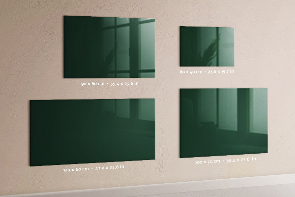 Decoratief glazen wandbord beschrijfbaar en magnetisch Magnetisch bord voor notities en foto's