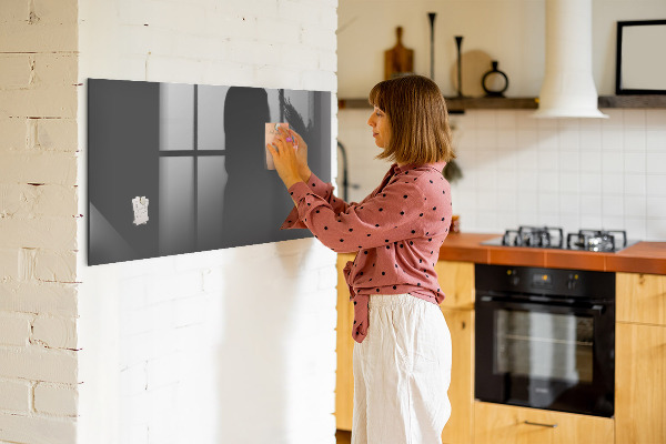 Memobord van glas met print inclusief neodymium magneten Een praktisch prikbord voor notities en foto's.