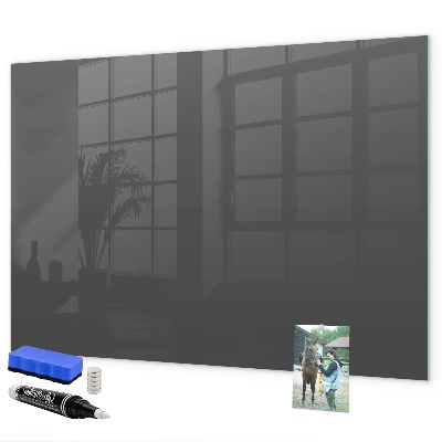 Memobord van glas met print inclusief neodymium magneten Een praktisch prikbord voor notities en foto's.