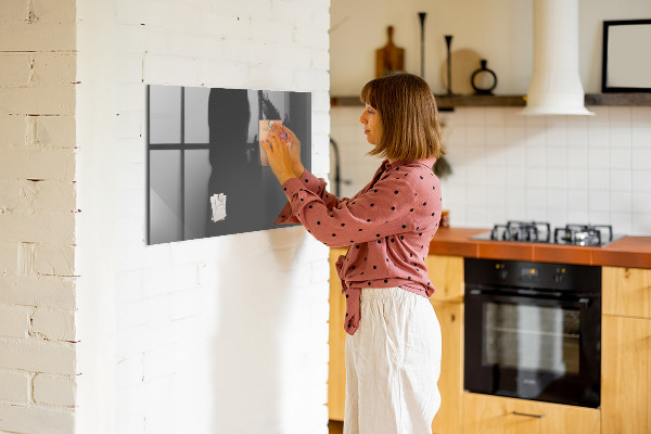 Memobord van glas met print inclusief neodymium magneten Een praktisch prikbord voor notities en foto's.