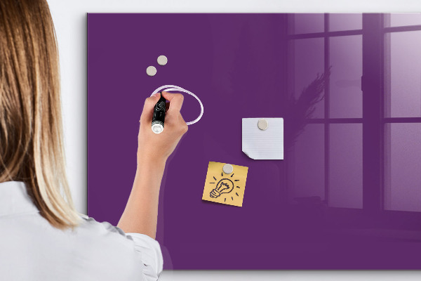 Decoratief glazen wandbord beschrijfbaar en magnetisch Magnetisch bord voor notities en foto's