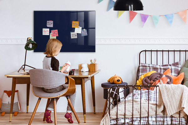 Memobord van glas met print inclusief neodymium magneten Magnetisch bord voor notities en foto's