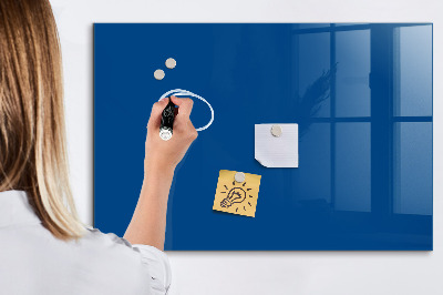 Decoratief glazen wandbord beschrijfbaar en magnetisch Een praktisch prikbord voor notities en foto's.