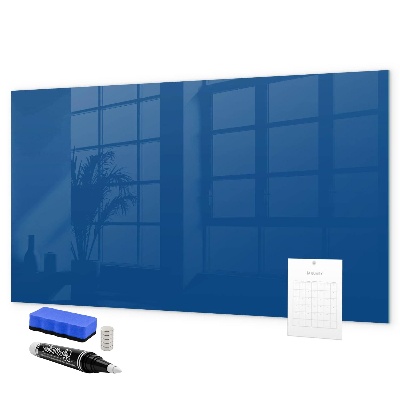 Decoratief glazen wandbord beschrijfbaar en magnetisch Een praktisch prikbord voor notities en foto's.