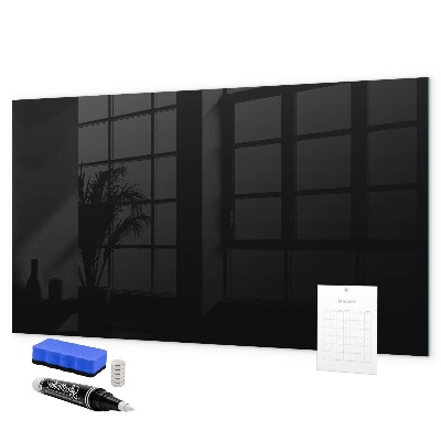 Decoratief glazen wandbord beschrijfbaar en magnetisch Modern prikbord voor notities en foto's