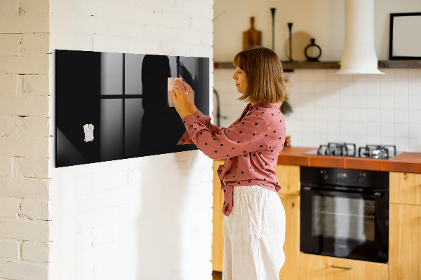 Decoratief glazen wandbord beschrijfbaar en magnetisch Modern prikbord voor notities en foto's