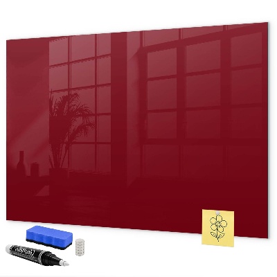 Memobord van glas met print inclusief neodymium magneten Een stijlvol bord voor notities en foto's