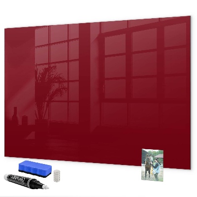 Memobord van glas met print inclusief neodymium magneten Een stijlvol bord voor notities en foto's