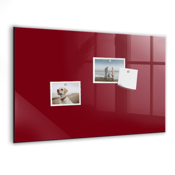 Memobord van glas met print inclusief neodymium magneten Een stijlvol bord voor notities en foto's