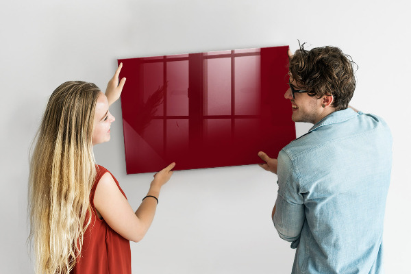 Memobord van glas met print inclusief neodymium magneten Een stijlvol bord voor notities en foto's