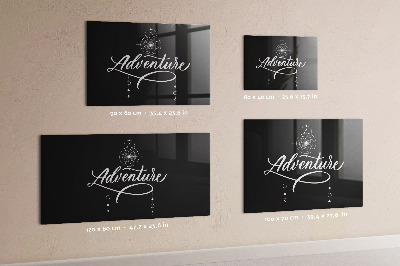 Decoratief glazen wandbord beschrijfbaar en magnetisch Modern fotodisplaybord