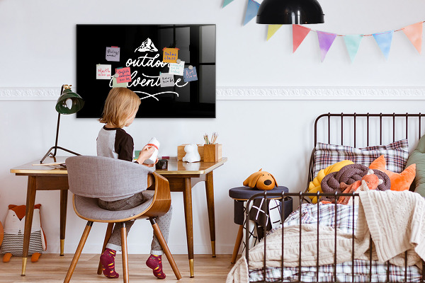 Memobord van glas met print inclusief neodymium magneten Buitenavontuur