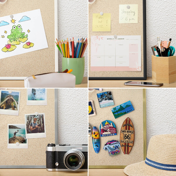 Magnetisch bord voor de muur met witte lijst Zomerstrand
