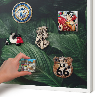 Magnetisch bord voor de muur met witte lijst Het groen van de natuur
