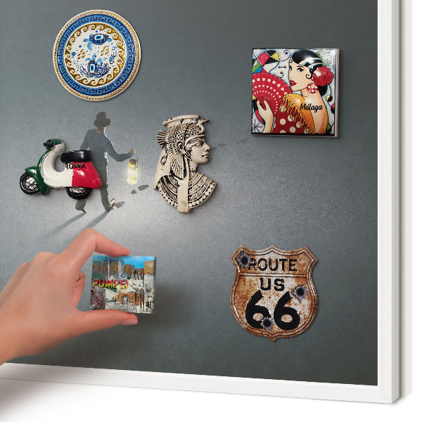 Magnetisch bord voor de muur met witte lijst Nachtwandeling