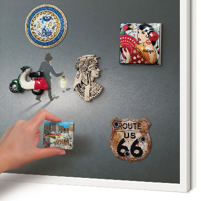 Magnetisch bord voor de muur met witte lijst Nachtwandeling