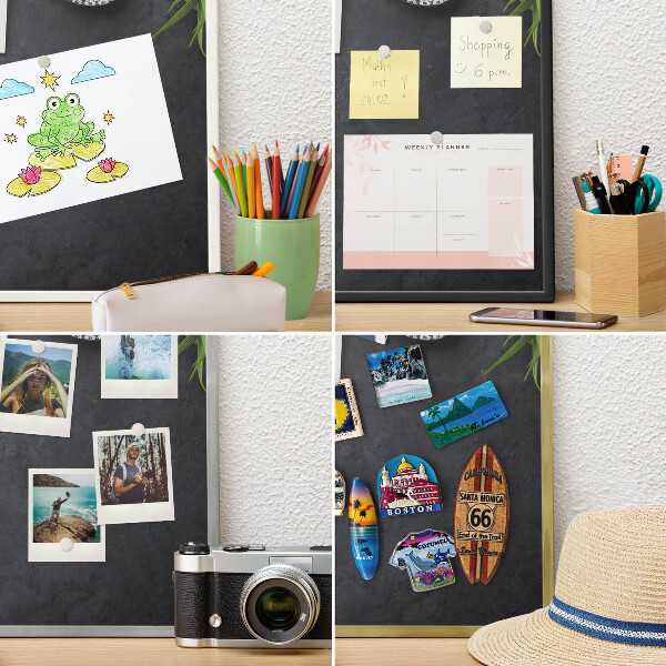 Magnetisch bord voor de muur met witte lijst Vakantiesfeer