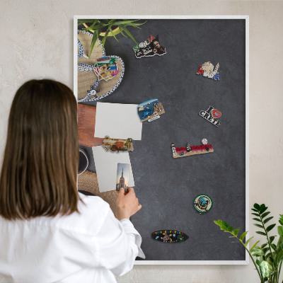 Magnetisch bord voor de muur met witte lijst Vakantiesfeer