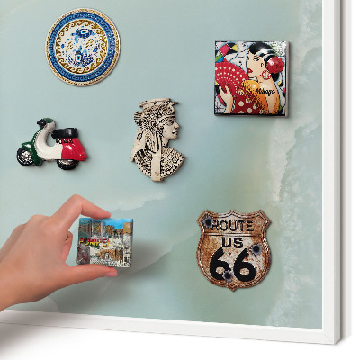 Magnetisch bord voor de muur met witte lijst Vreedzame harmonie
