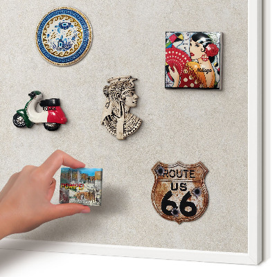 Magnetisch bord van metaal in een witte lijst Natuurlijke elegantie