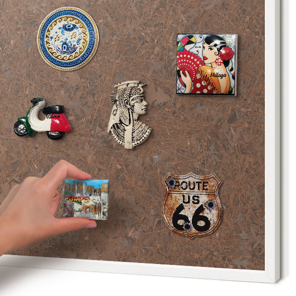 Magnetisch bord voor de muur met witte lijst Herfsttapijt