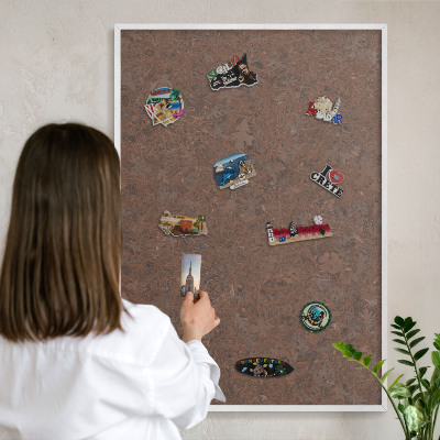 Magnetisch bord voor de muur met witte lijst Herfsttapijt