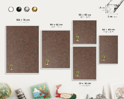 Magnetisch bord voor de muur met witte lijst Herfsttapijt