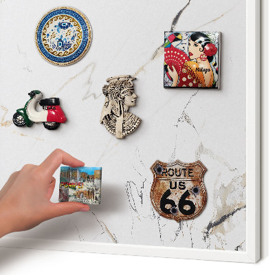 Magnetisch bord voor de muur met witte lijst Moderne elegantie