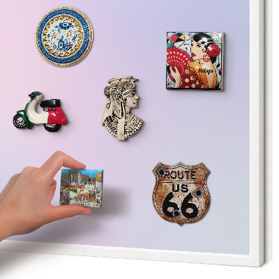 Magnetisch bord voor de muur met witte lijst Pastelkleurige overgang