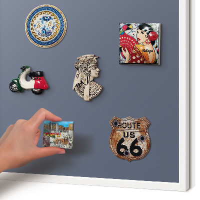 Magnetisch bord voor de muur met witte lijst Koelgrijs