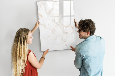 Memobord van glas met print inclusief neodymium magneten Stijlvol bord voor foto's en notities