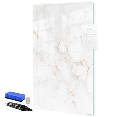 Memobord van glas met print inclusief neodymium magneten Stijlvol bord voor foto's en notities