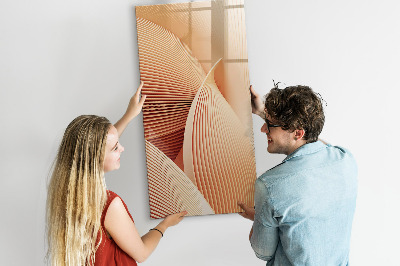 Memobord van glas met print inclusief neodymium magneten Modern prikbord voor notities en foto's