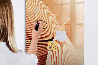 Memobord van glas met print inclusief neodymium magneten Modern prikbord voor notities en foto's
