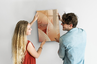 Memobord van glas met print inclusief neodymium magneten Modern prikbord voor notities en foto's