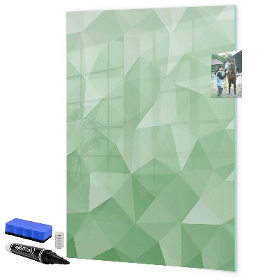 Memobord van glas met print inclusief neodymium magneten Een kleurrijk bord voor het presenteren van foto's