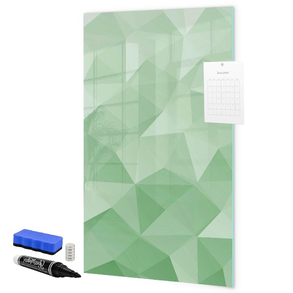 Memobord van glas met print inclusief neodymium magneten Een kleurrijk bord voor het presenteren van foto's