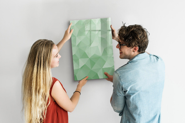 Memobord van glas met print inclusief neodymium magneten Een kleurrijk bord voor het presenteren van foto's
