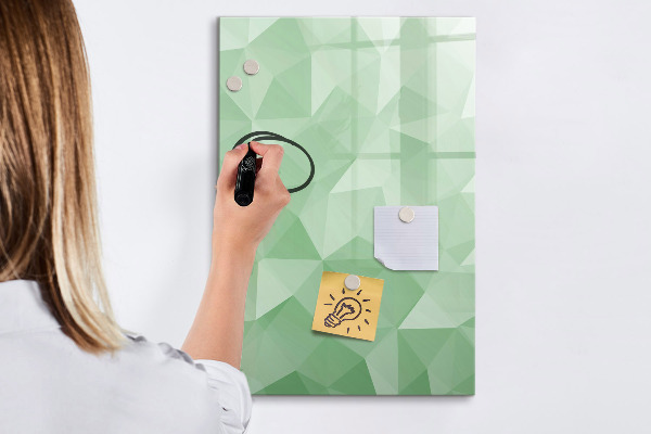 Memobord van glas met print inclusief neodymium magneten Een kleurrijk bord voor het presenteren van foto's