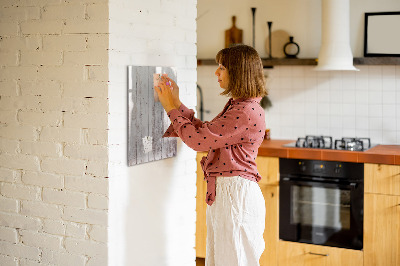 Decoratief glazen wandbord beschrijfbaar en magnetisch Een prikbord voor het presenteren van foto's en notities