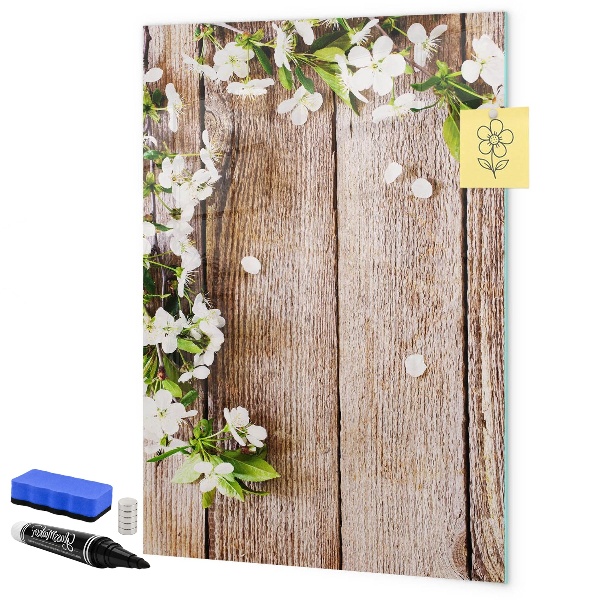 Memobord van glas met print inclusief neodymium magneten Creatief moodboard voor foto's en notities