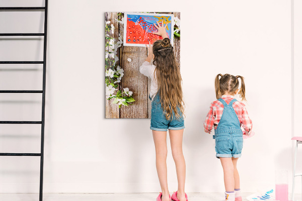 Memobord van glas met print inclusief neodymium magneten Creatief moodboard voor foto's en notities