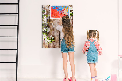 Memobord van glas met print inclusief neodymium magneten Creatief moodboard voor foto's en notities