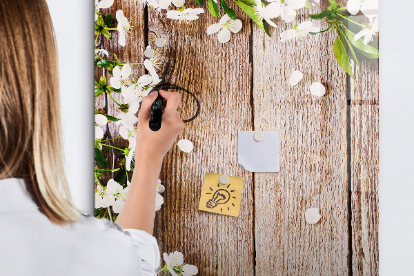 Memobord van glas met print inclusief neodymium magneten Creatief moodboard voor foto's en notities