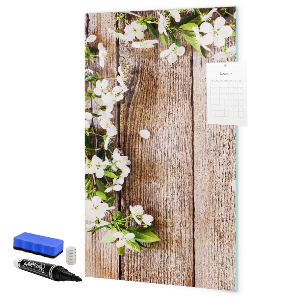 Memobord van glas met print inclusief neodymium magneten Creatief moodboard voor foto's en notities