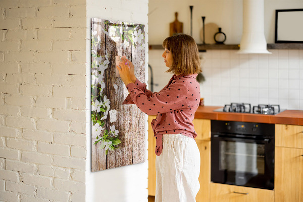 Memobord van glas met print inclusief neodymium magneten Creatief moodboard voor foto's en notities